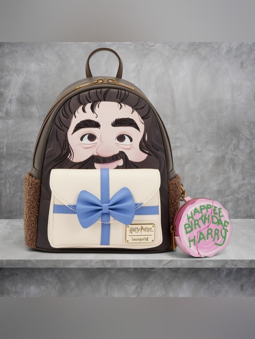Loungefly x Harry Potter Hagrid Birthday Cake Backpack w/ Coin Bag 🧔🏻‍♀️